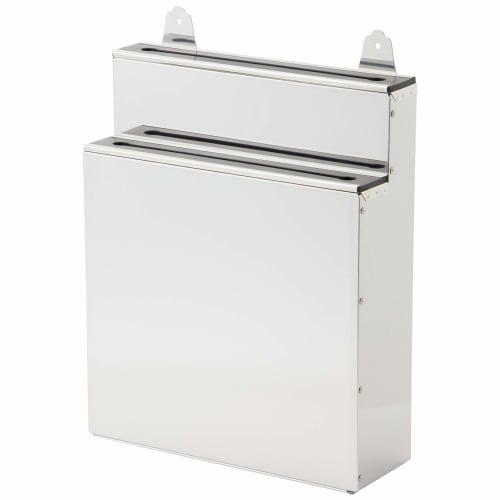 Endo Shoji TKG Large Stainless Steel Knife Holder, 2 Tiers, with Nailed Rubber Plate, Width X Depth X Height (mm): 300 X 100 X 370 Mm. Simple, Easy-to