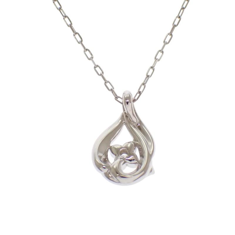 4℃  Necklace K18 White Gold/diamond Women