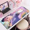 Office Large Speed Mouse Pad HD Printing Rubber Carpet Kawaii Hololive Minato Aqua E-sport Game Computer Keyboard Mats 900x400mm