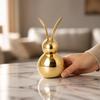 Rabbit Figurine Minimalist Bunny Aluminum for Entryway