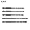 Tungsten Steel 5 Pcs Eccentric Drill Bit Set for Enhanced Performance