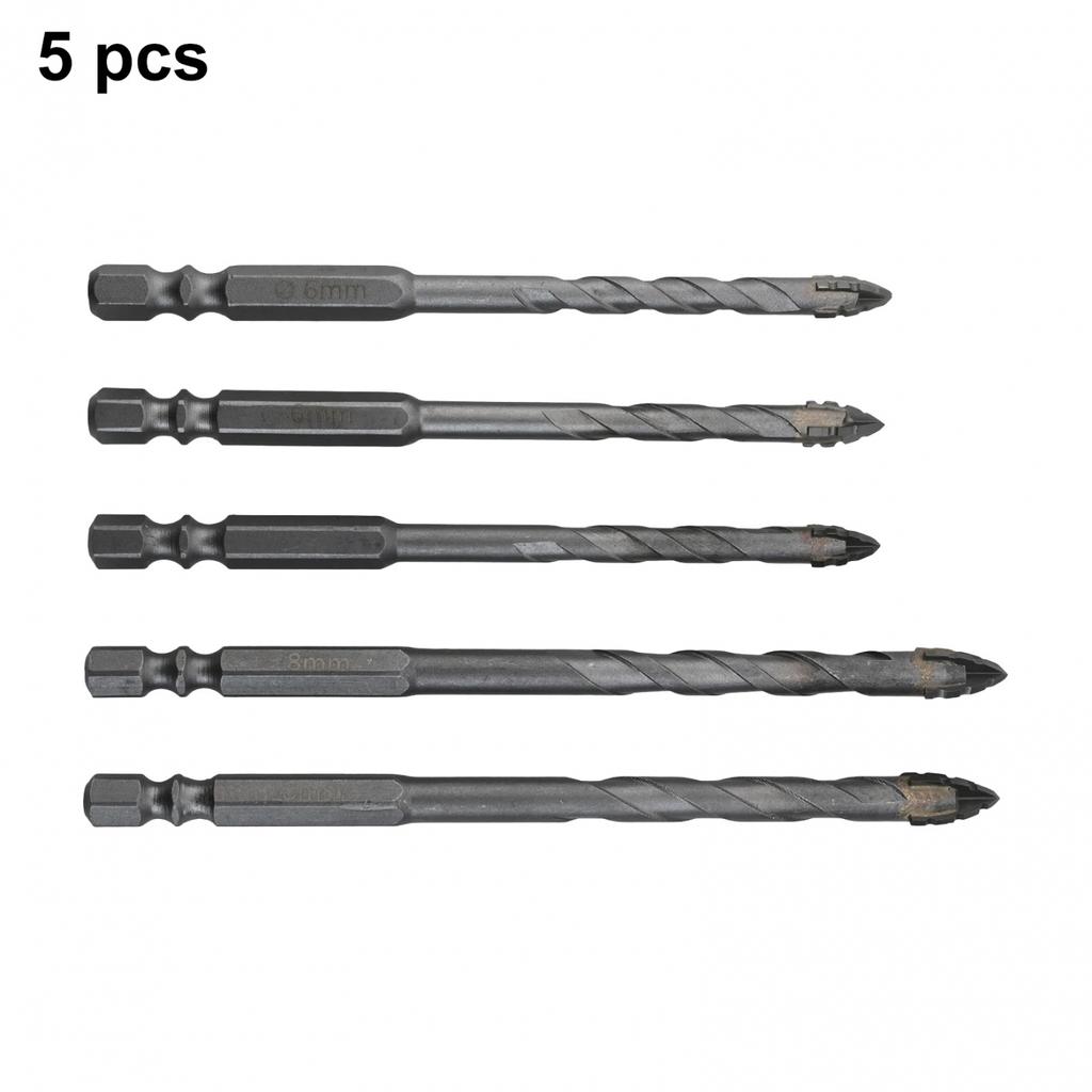 Tungsten Steel 5 Pcs Eccentric Drill Bit Set for Enhanced Performance