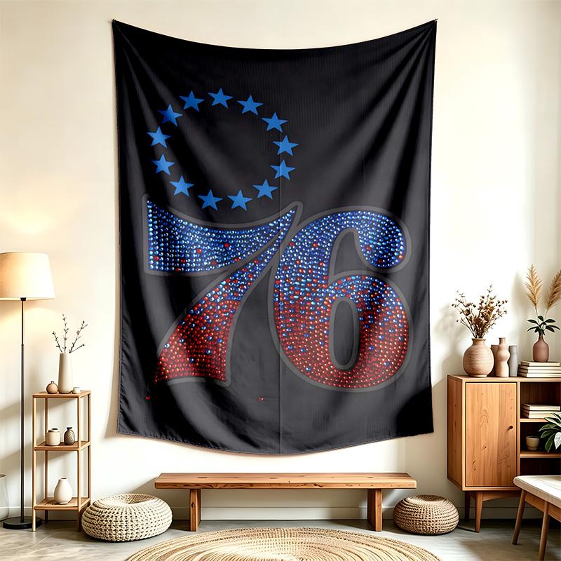 Philadelphia 76ers (5) Tapestry Suitable For Decorating Homes Dorms And Bedrooms Soft To The Touch And A Perfect Gift For Friends And Family