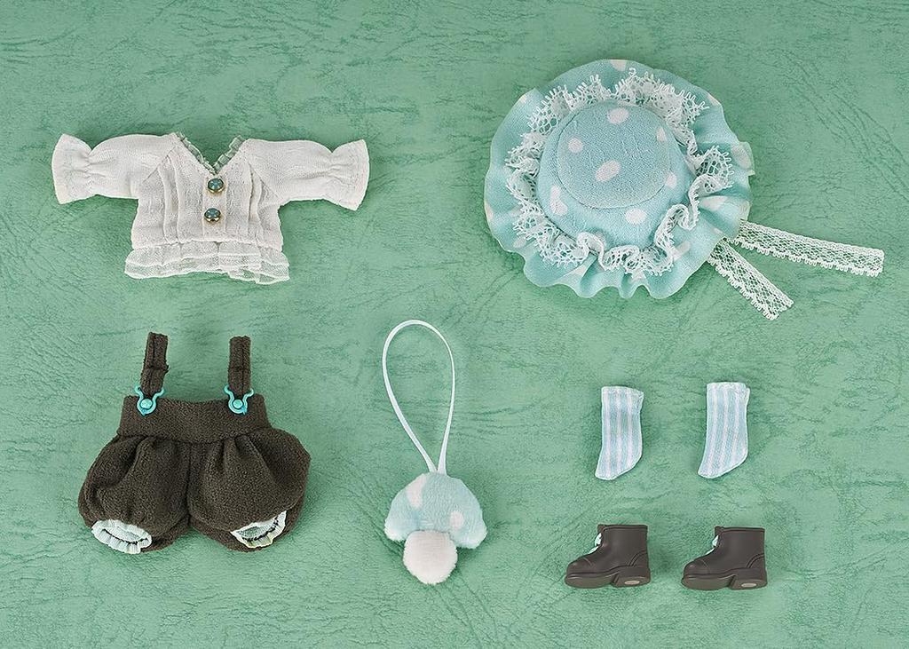 Nendoroid Doll Outfit Mushroom Boy and Finished Product Set [Green] Fabric, Magnet, Plastic, Pre-painted