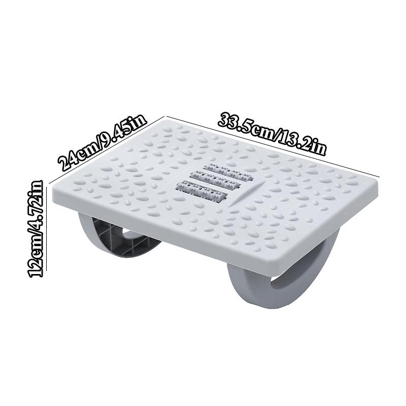 Tragbarkeit Fußstütze Fußablage Unter dem Schreibtisch Ergonomischer Fußhocker Mit 180 Grad Schwingung Massage-Rollen Fußablage Für Heim Büro