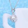 Collana Ciondolo Cubo Magico in Zircone Stile Coreano di Alta Gamma per Donna