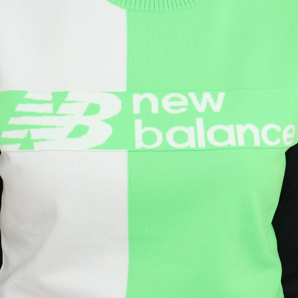 Crew Neck Knit Vest Easy Golf Green 0 [New Balance] Women's Water-repellent (freemove E-tech Care/stretch) / / 012-3173501 132_Light [S]