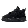 Tênis de Bebê Air Jordan 4 Retro TD Black Cat 2025 Grafite Claro IB4387-010