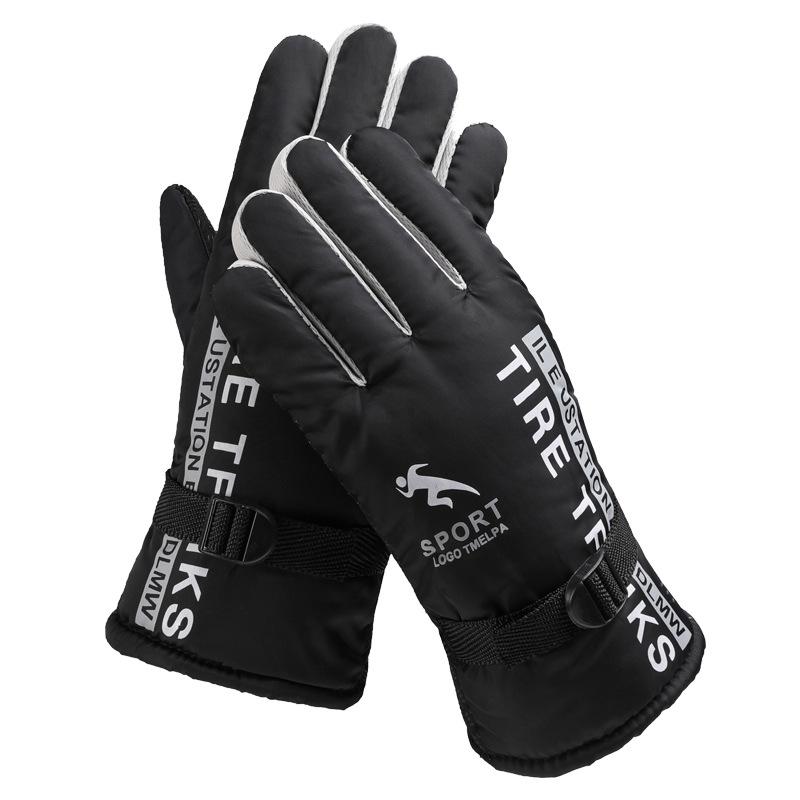 Winter Herren Ski Fahrhandschuhe Verdickt Warm Mode Stall Ski Motorrad Elektrofahrzeug Handschuhe