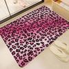 Fashion Leopard Print Bathroom Mat Kids Room Bedroom Decoration Balcony Anti-Slip Doormat Living Room Welcome Rug