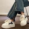Thick-soled heightening little white shoes women's autumn 2025 new muffin student board shoes ins trendy versatile sports and leisure shoes