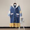 Women's Snow White Long Coral Fleece Pajama Set - Autumn/Winter Flannel Robe & Nightgown with Parent-Child Style
