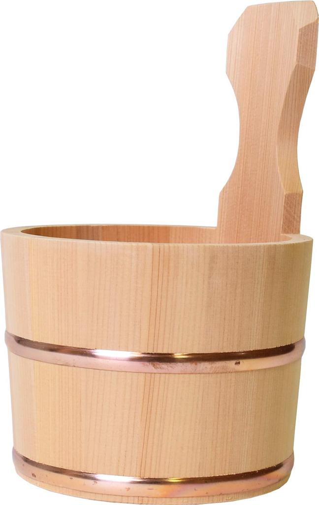 Kiso crafts Бутылка для воды, сделанная в Японии, деревянная ручная бадья Sawara, медный обруч