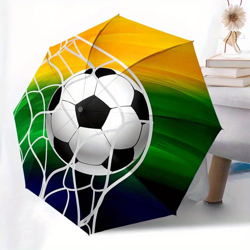 1pc Soccer Goal Themed High-quality Umbrella,Automatic Opening and Closing Umbrella,Multi-functional Umbrella G0811225