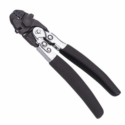 

TOP Industrial (TOP) Double-Strength Wire Clamp Cutter, BWC-180, Crimps Oval Sleeves up to 1.5mm, Cuts Stainless Steel Wire up to 3.0mm, Made in Tsuba