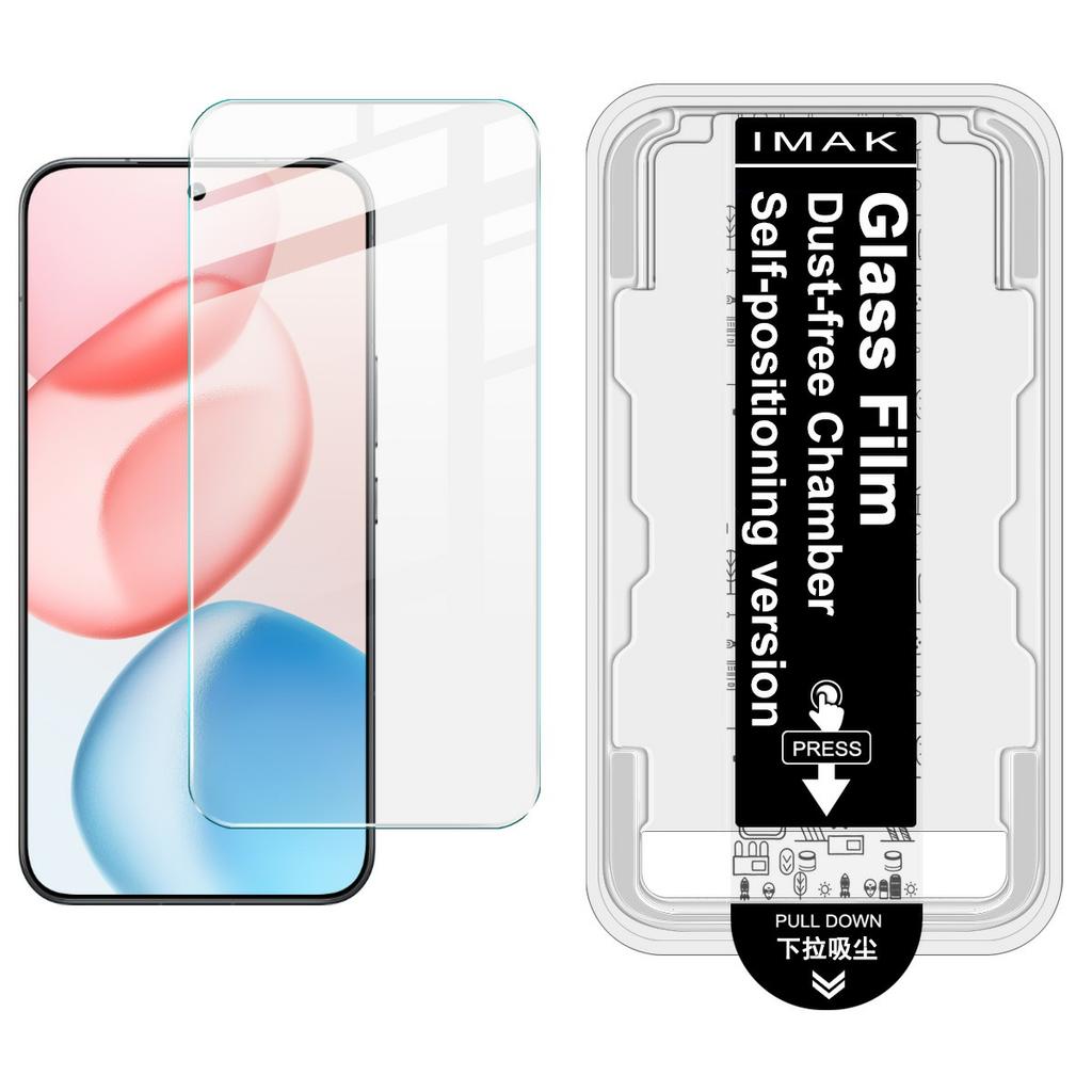 IMAK H Series For Honor 400 5G (Global)/400 Pro 5G (Global) Tempered Glass Screen Protector Dust-free Installation Film (Fingerprint Unlock)