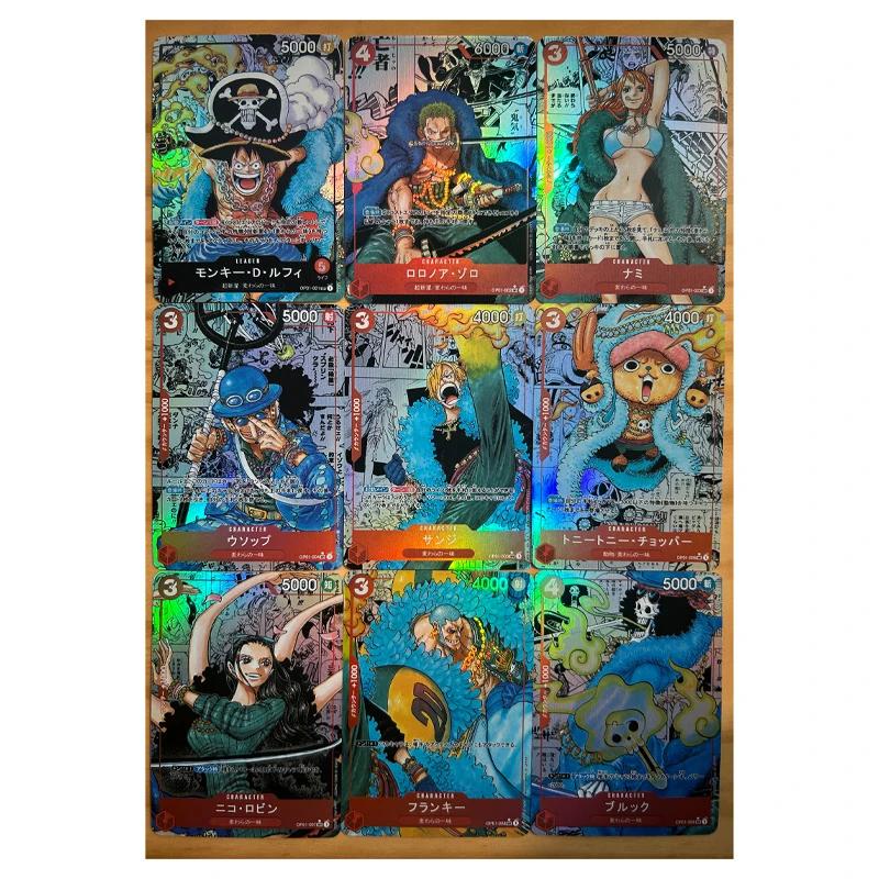 One Piece Diy Monkey Roronoa Zoro D Luffy Self Control Collect Signature Trading Flash Card Anime Cartoon Lovely Gift 63*88mm