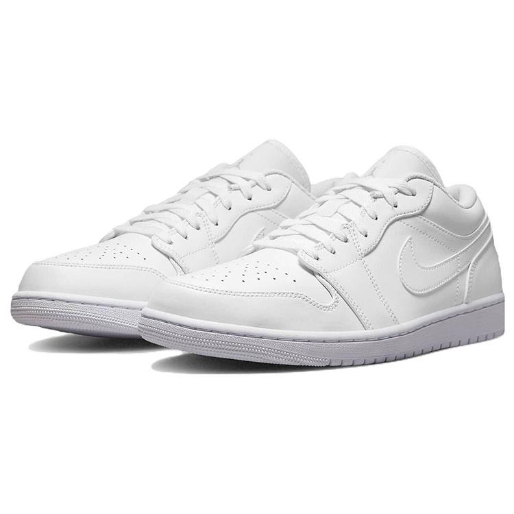 New JORDAN 1 Low Triple White 553558-136