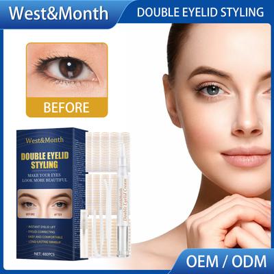 West&Month Autocollant paupière invisible autocollants double paupière transparent auto-adhésif double bande pour les yeux dames outils de maquillage des yeux 480 pièces