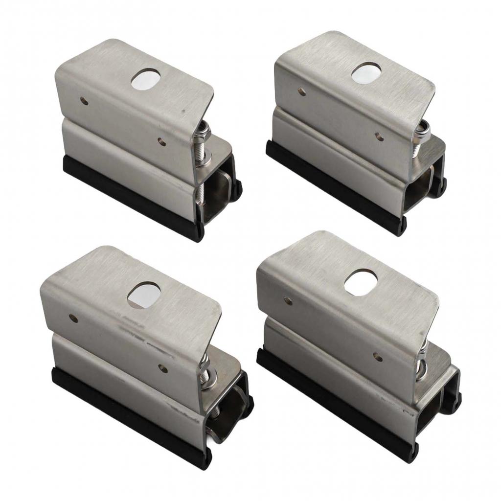 Stainless Steel 4Pcs Roof Rack Brackets for Vans Easy Installation Kit