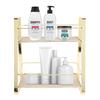 Countertop Shelf Minimalist Metal Space Saving Stable 2 Tier Bathroom   for Cosmetics Perfume