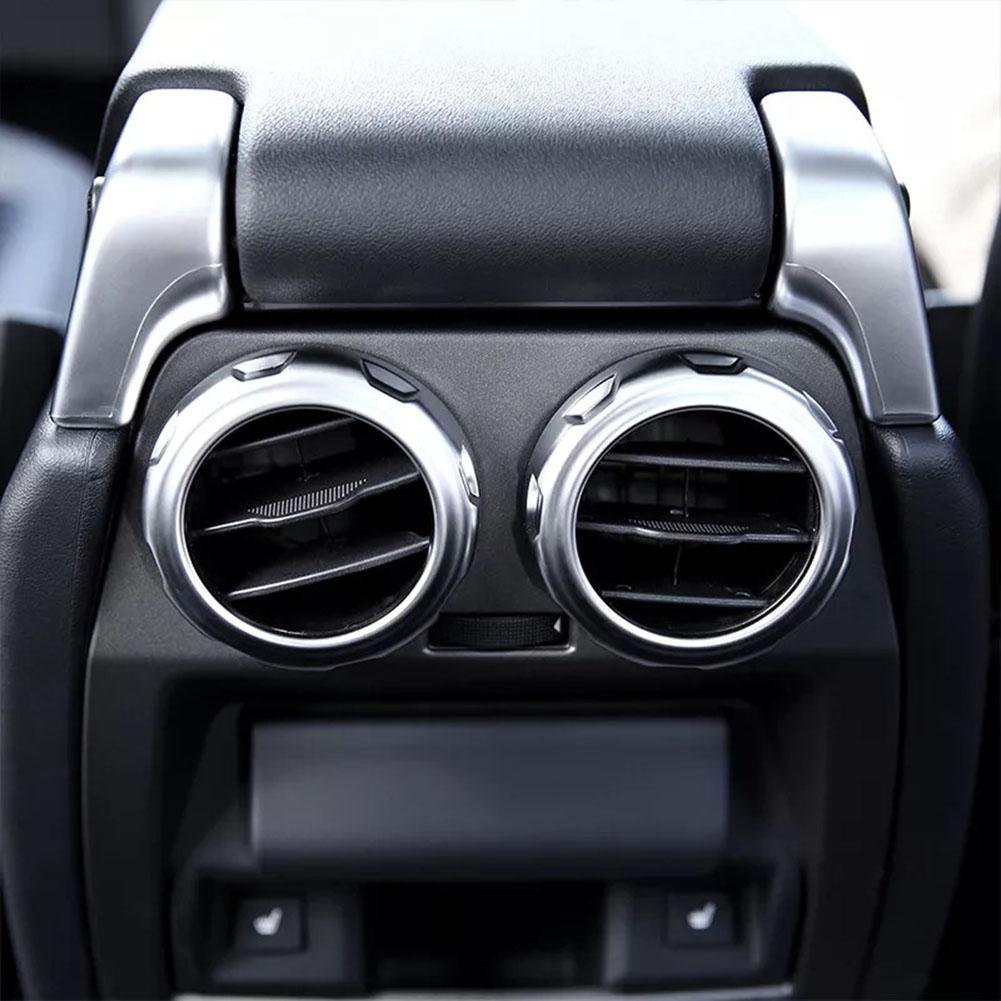 Car Rear AC Outlet Vent Ring Cover Trim Sticker For Land Rover For Discovery 4 For LR3 2009-2016 Car AC Vent Trim Ring