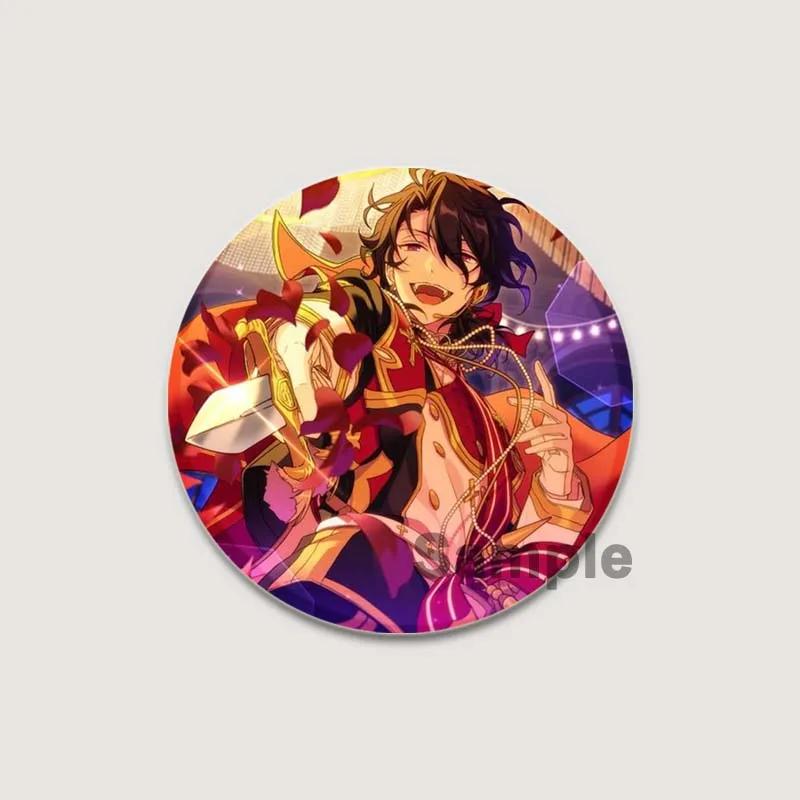 32/44/58mm Anime Ensemble Stars Pins Cartoon Characters Rei Sakuma Badge Handmade Brooches Breastpin for Backpack Clothes Gift Accessory