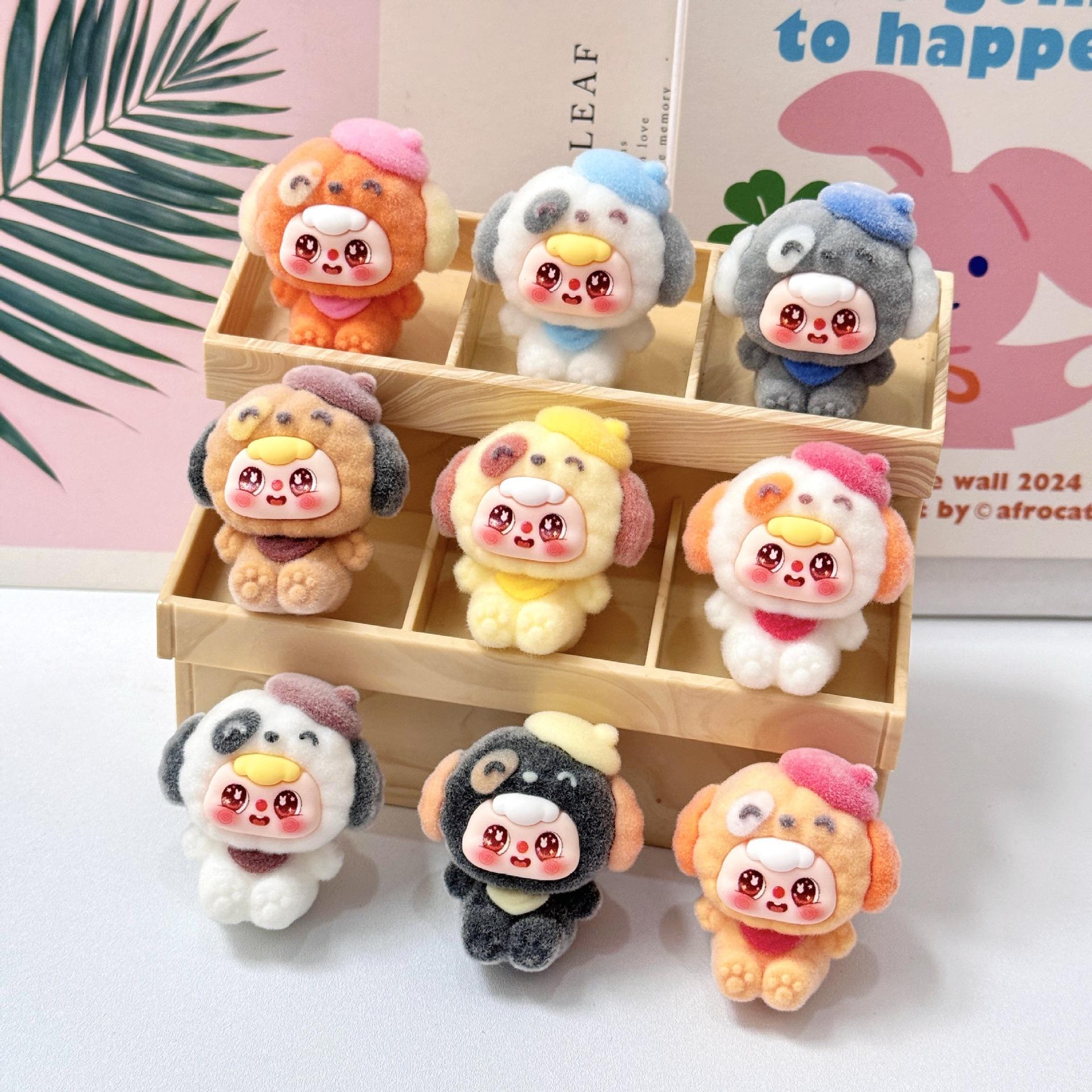 

9pcs/Set Beret Doubao Figure Toy Mini Figurine Desktop Decoration Model Ornaments Toys Boys Girls Christmas Gifts різнокольоровий