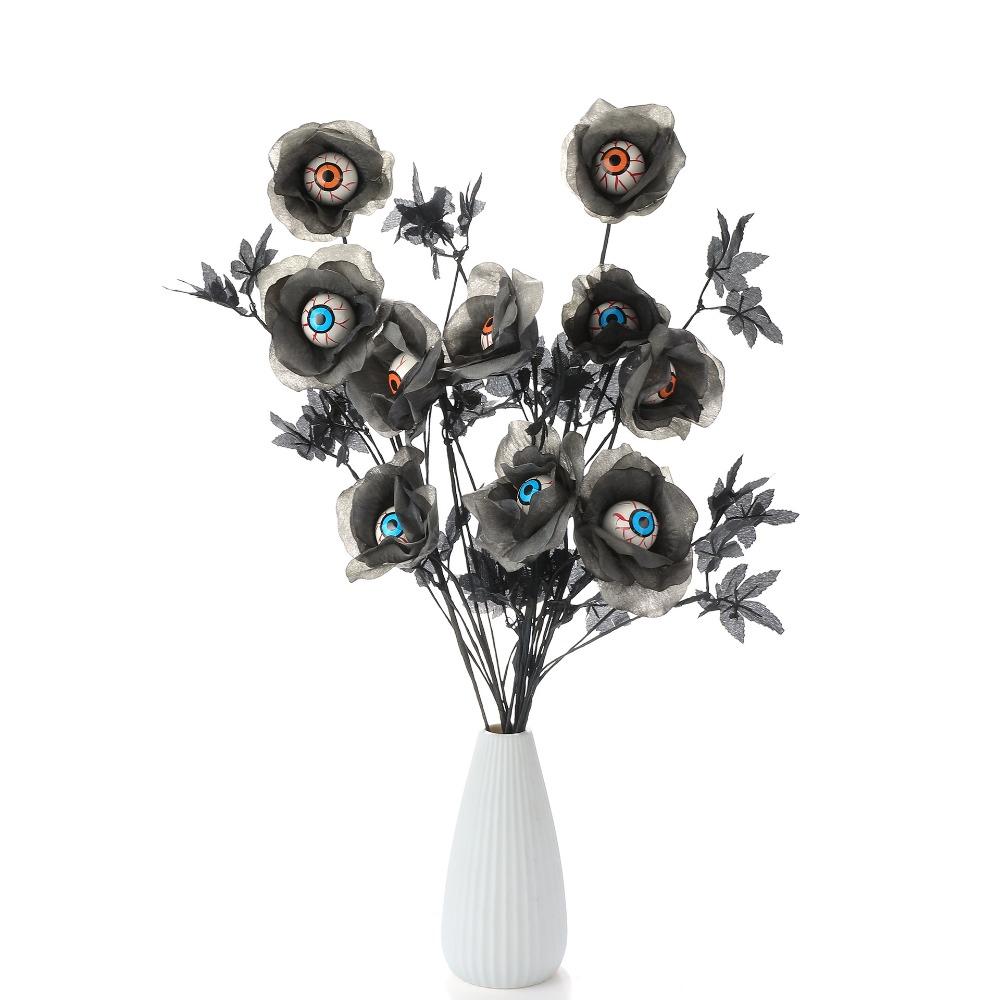 Unique Halloween Eyeball Flower Simulation Artificial False Flowers Halloween Flowers  Party Decor