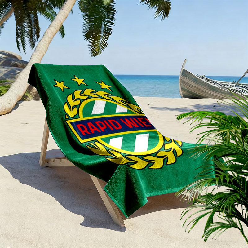 Asciugamano da Spiaggia Rapid Vienna Print, Asciugamano Grande Morbido ad Asciugatura Rapida per Spiaggia Campeggio Nuoto