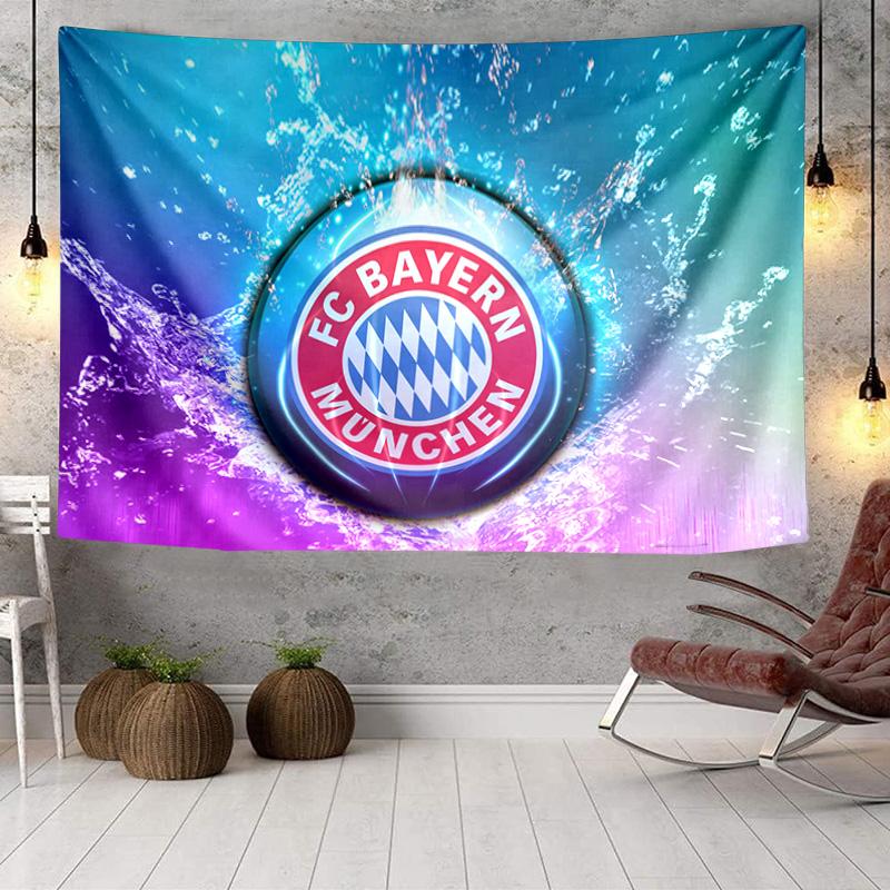 1PC Bayern Munchen Logo Design Tapestry Hanging for Bedroom,Livingroom, Playroom,Decor Art Room Wall Tapestry Holiday and Birthday Gifts
