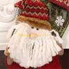 F26C Christmas Stockings Xmas Stockings Decoration 18" 3D Plush Santa Snowman Socks