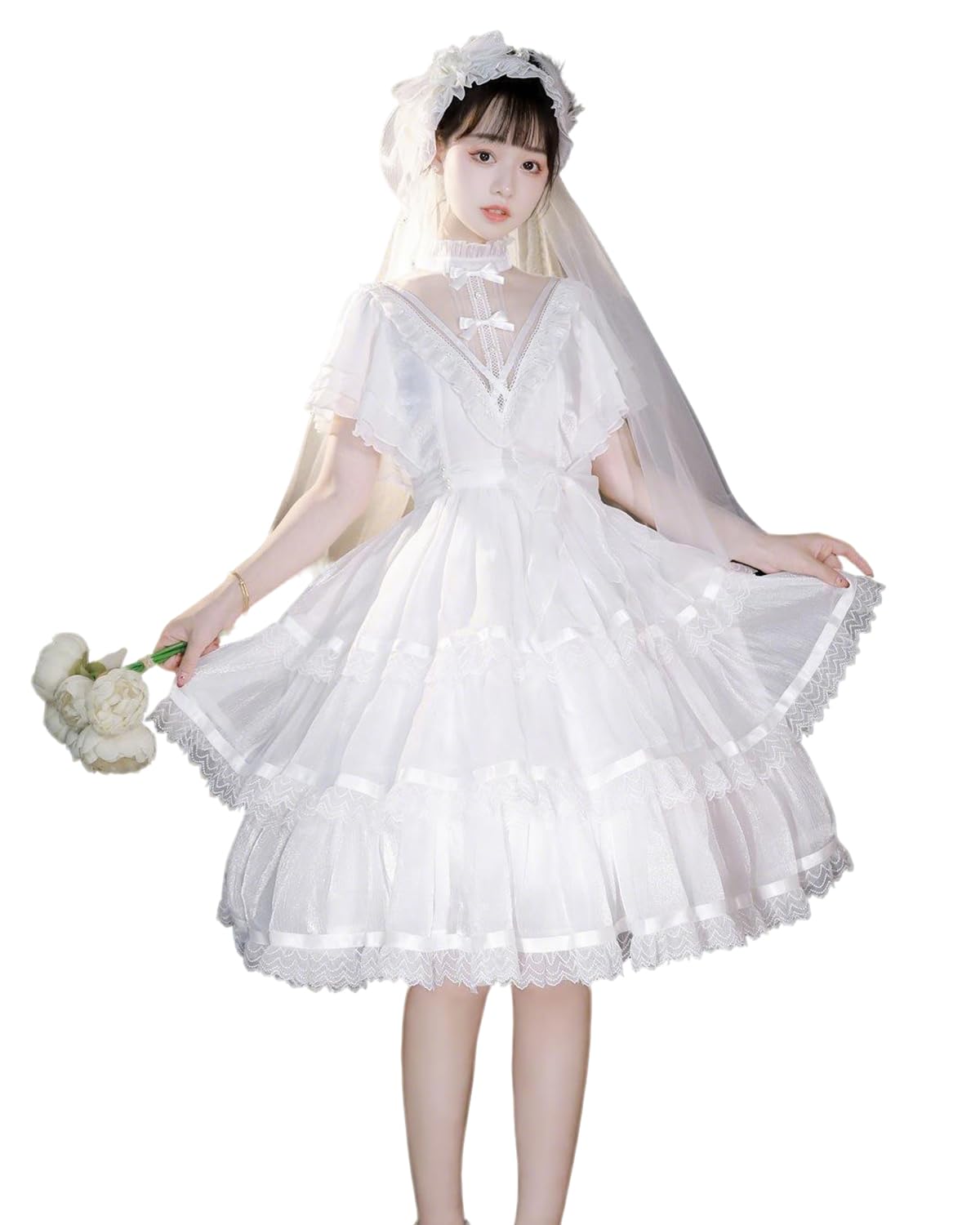 

JIURUN Лолита Готическая Лолита Ретро Элегантный Плюс Мори Милый Готический Костюм из Цельного Платья, Платье, Размер, Девочка, Лолита, Носки, Платье, белый