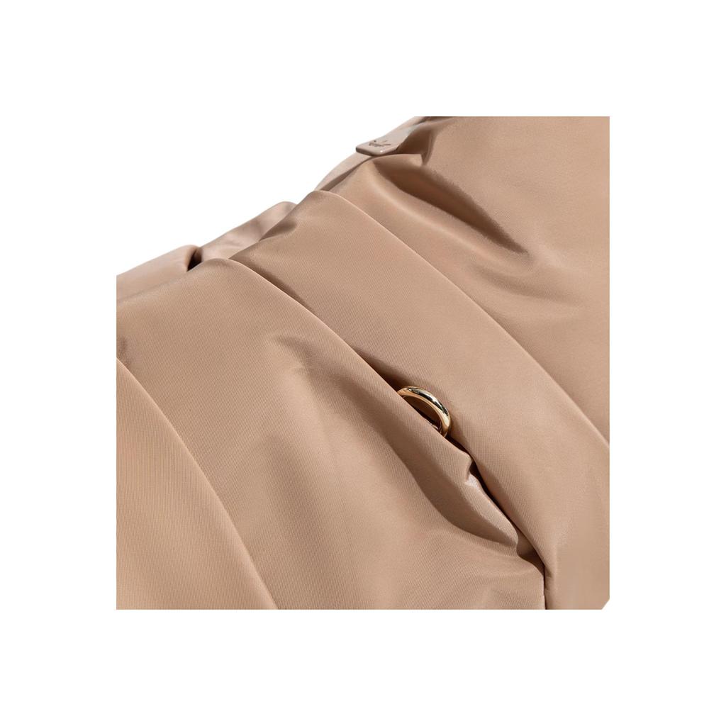 Adidas Originals Trefoil 8L Classic Practical Logo Print Recycled Polyester Horn Bag Cloud Bag Shoulder Bag Large Women Shoulder Bag Warm-Sand KA9272