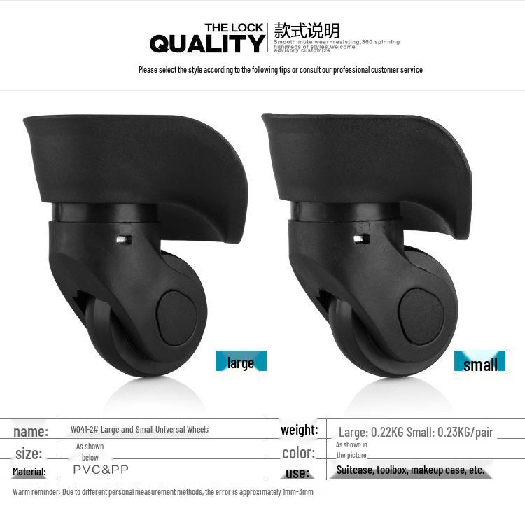 Replaceable Silent Trolley Suitcase Wheels