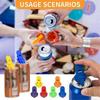 24pcs Manual Easy Can Opener Colorful Drink Can Protector Cap Leakproof Top Ring Opener Tool Set