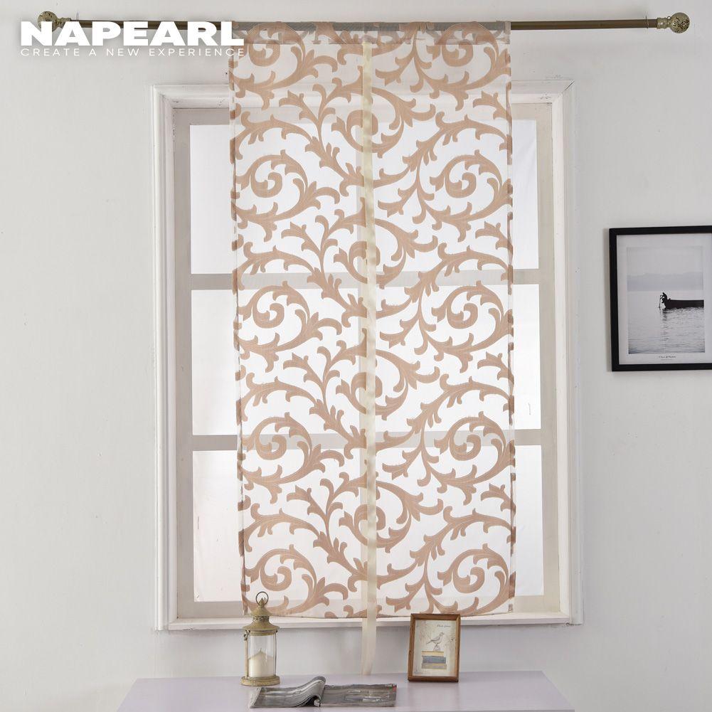 1 PC Napearl Stile europeo Moda fiore Finestra Casa Cucina Tessuto jacquard Tenda in tulle