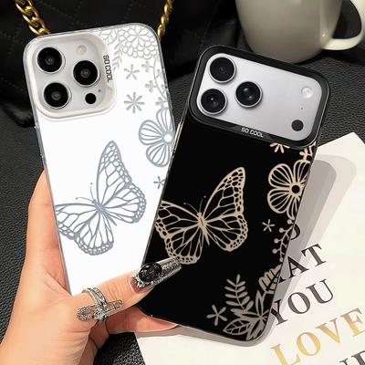 Creative Butterfly Flowers Phone Cover Case for iPhone 17 Pro Max 13 17e 12 Pro Air 15 11 14 Plus 16