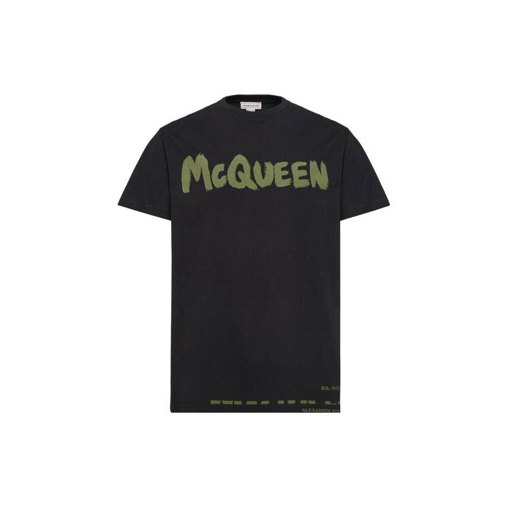 

Футболка Alexander McQueen Graffiti Черный/Хаки Мужские Топы 622104-QTAAC-0519 M