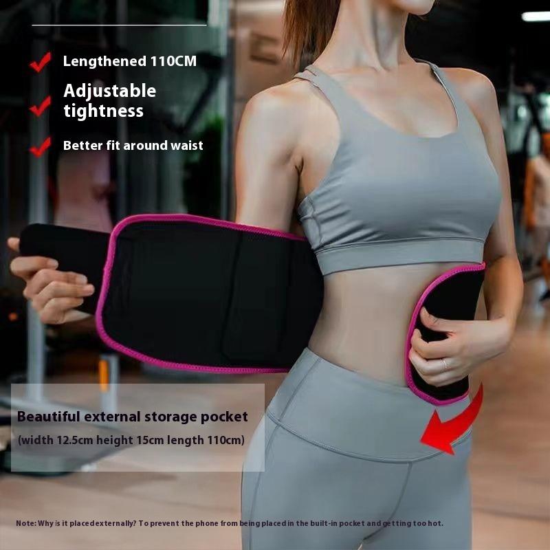 Yoga Waist Support Belt Sports Breathable Sweat Waist Support Shaping Running Fat Burning Sweat Fitness Waist Belt