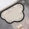 Diatom mud floor mat bathroom toilet toilet entry door water absorption quick drying non-slip foot pad entry door carpet
