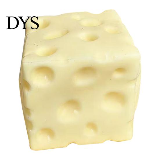 Stress Relief Toy 1/2/3Pcs Flour Filled Cheese Squeeze Cube Fidget Kids Focus Aid Relaxation Soft Ball Simulated Sensory Quiet
