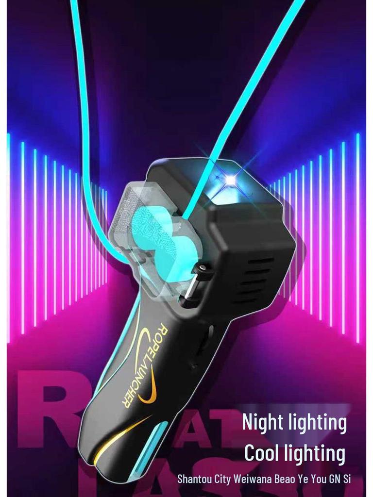 Luminous Rotating Rope Launcher: Decompression Propeller Toy