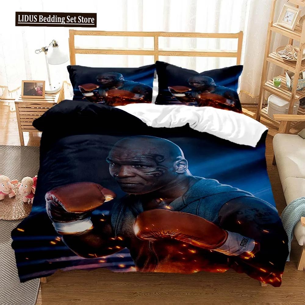 Mike Tyson Boxchampion Bettwäscheset Jungen Mädchen Twin Queen Size Bettbezug Kissenbezug Bett Kinder Erwachsene Heimtextil