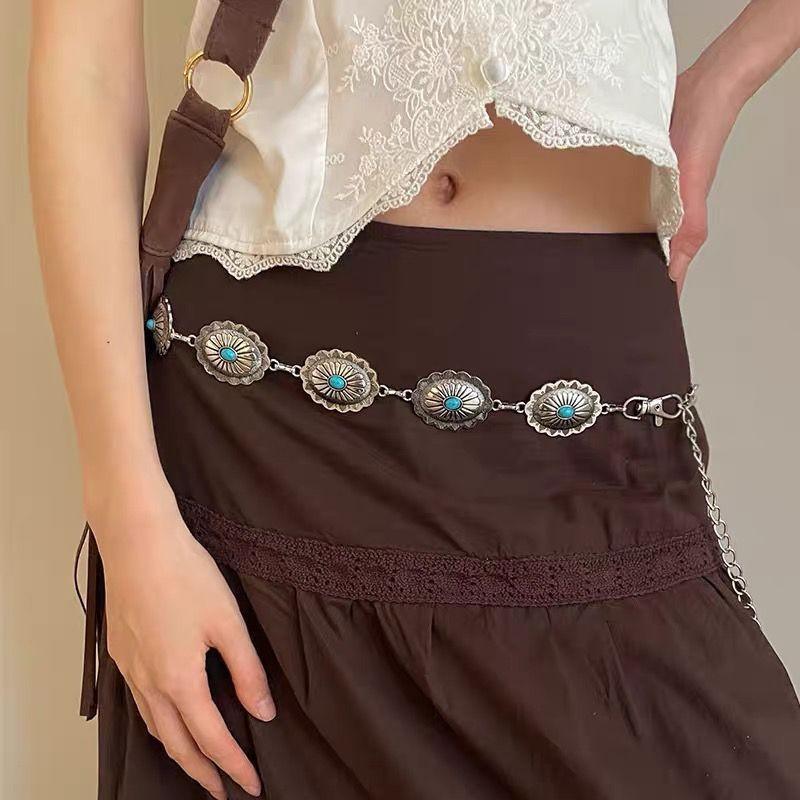 Fashionable Knot Vintage Design Waist Chain With Copper Coin Accents For A Touch Unique
