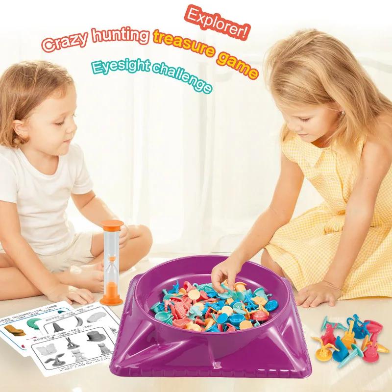 Card Kids Childrens Toys Children Crazy Treasure Hunt Board Game Chess Interaction Concentration Learning Educational Toy Family Party Desktop