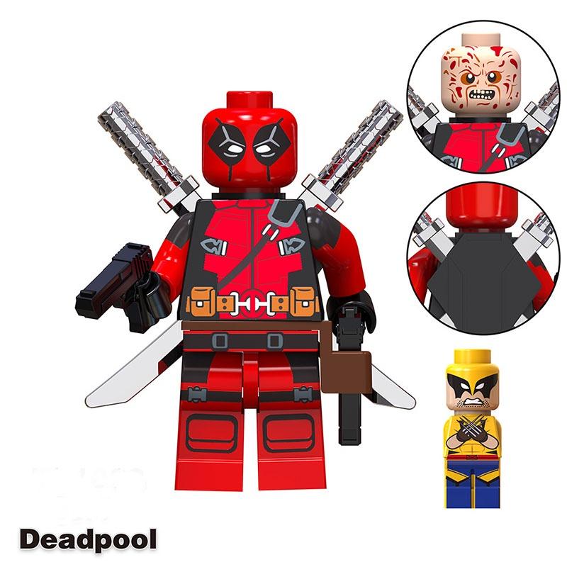 Tv6203 Children's Building Blocks Toy Venom Serum Deadpool Mini Figure Bag Packaging