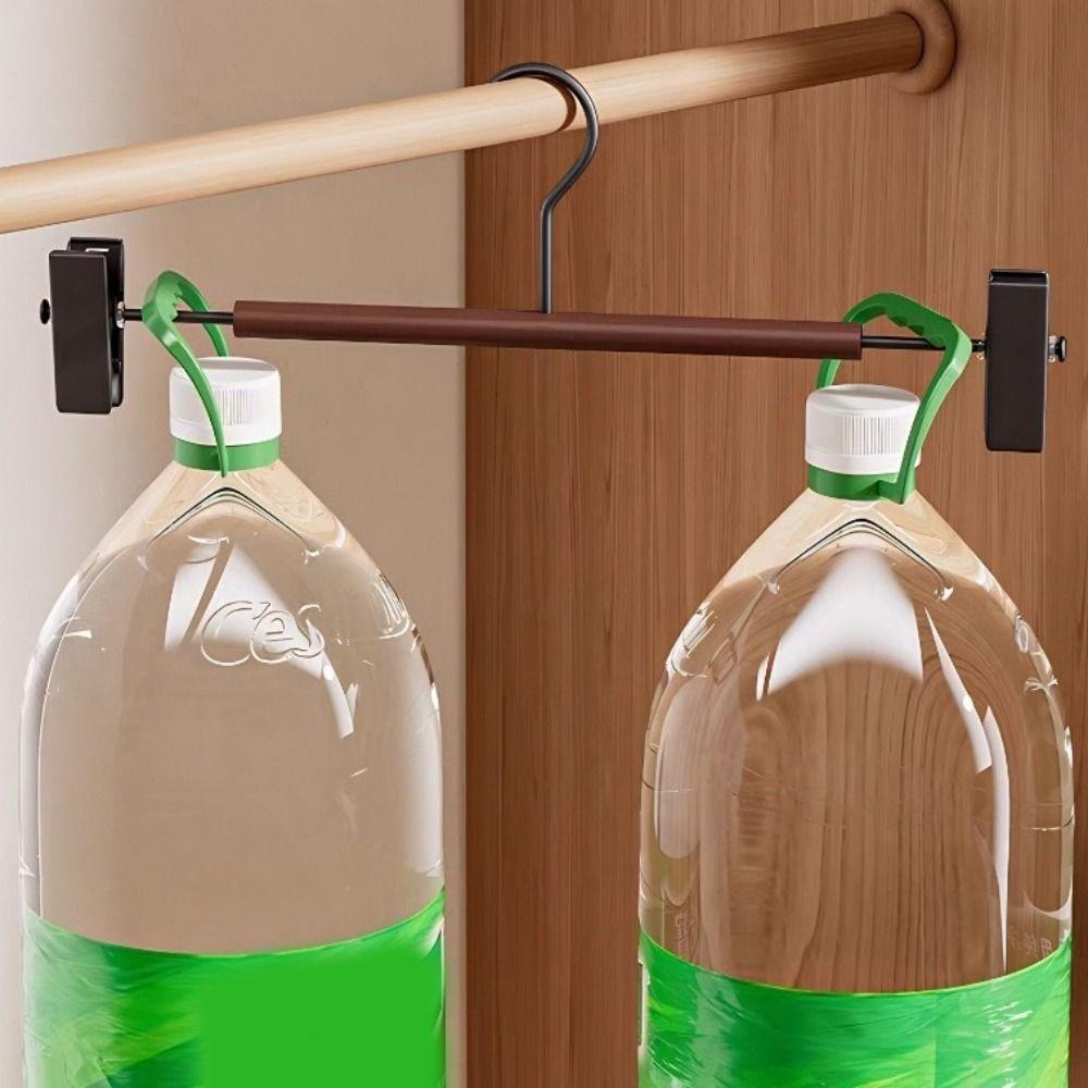 6 Pieces Anti-slip Trouser Hangers Adjustable Clothes Drying Rack Pants Clips  Hotel