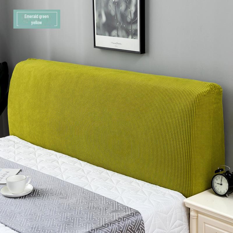 European-Style Elastic Dust-Proof Bed Head Cover – Universal Fit, Soft Protective Cover for Wooden Bed Headboards