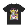 Tričko 90. léta Anime Sailor Moon Retro Grafické Letní Bavlna Pánské Dámské Tričko Streetwear Neformální Trend Krátký Rukáv Pár Hip Hop Top
